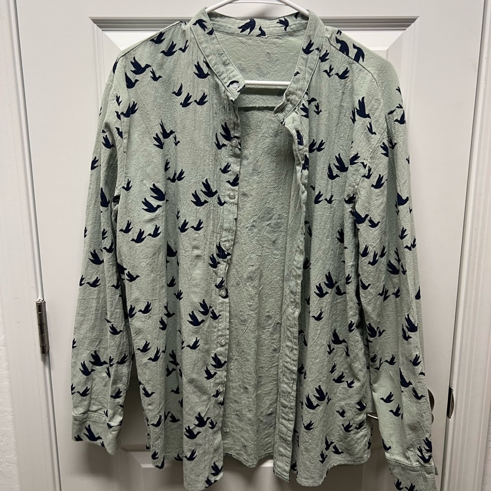 Casual linen blend shirt